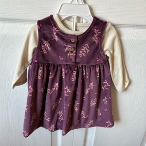 Carter's Purple Baby Dress with Cream Accents